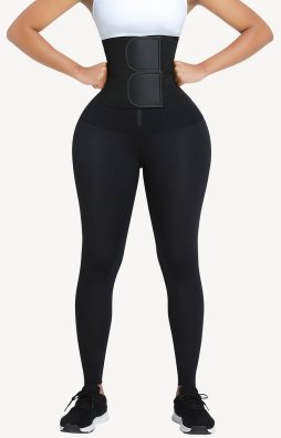 (image for) Shapellxofficial NeoSweat® Shaper Leggings With Removable Waist Belt