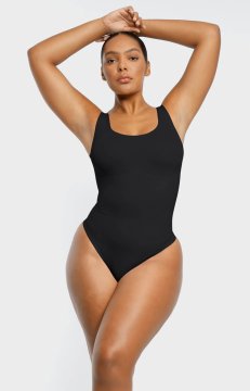 (image for) Shapellxofficial PowerConceal™ Scoop Tank Thong Bodysuit