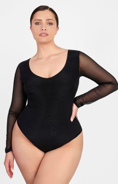 (image for) Shapellxofficial AirSlim® See-Through Mesh Smoothing Bodysuit