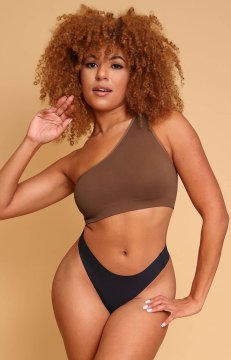 (image for) Shapellxofficial Fancy Summer Ribbed One Shoulder Bralette
