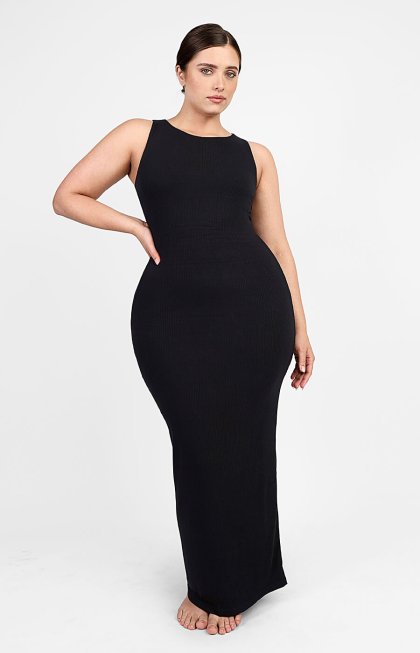 (image for) Shapellxofficial Cozy Ribbed Sleeveless Long Shaping Dress