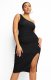 (image for) Shapellxofficial Tank Ruched Shaping Dress One Shoulder Midi Length