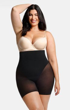 (image for) Shapellxofficial AirSlim® Semi-Sheer Mesh Smoothing Shorts