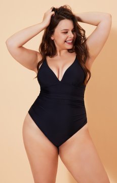 (image for) Shapellxofficial V-neck Tummy Control Swimsuit