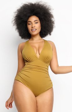 (image for) Smart Sculpt Plunge Cutout Swimsuit