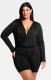 (image for) Shapellxofficial Built-In Shapewear 2-in-1 Overlapping V-Neck Top