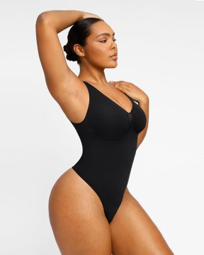 (image for) Shapellxofficial PowerConceal™ 2.0 V-Neck Thong Bodysuit