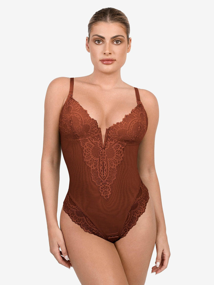 
Popilush Built-In Shapewear Lace Bodysuit Or Jumpsuit Or Dress