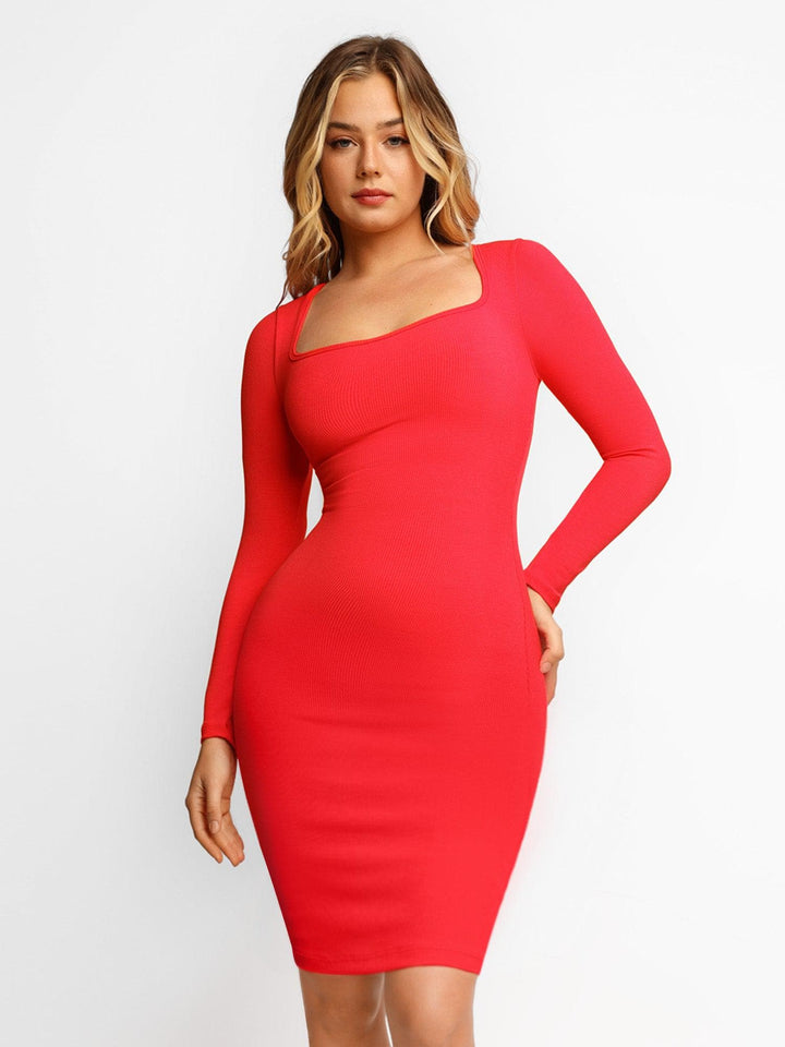 Popilush Built-In Shapewear Long Sleeve Midi Lounge Dress
Popilush Built-In Shapewear Long Sleeve Midi Lounge Dress