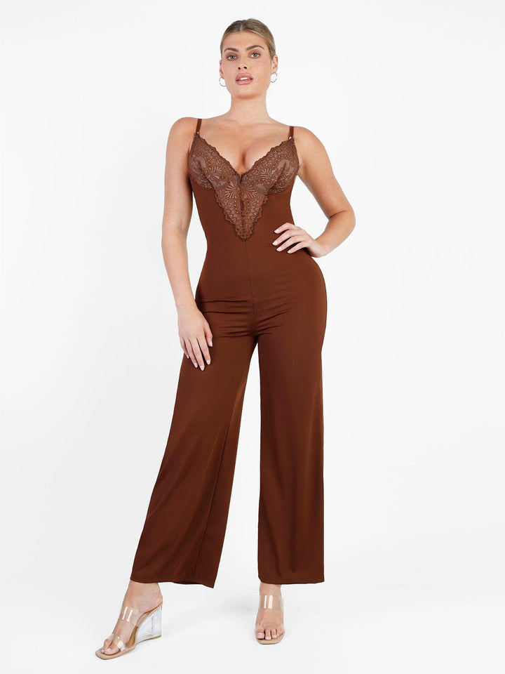 Popilush Lace Deep V-Neck Wide-Leg Shapewear Slip Jumpsuit
Popilush Lace Deep V-Neck Wide-Leg Shapewear Slip Jumpsuit