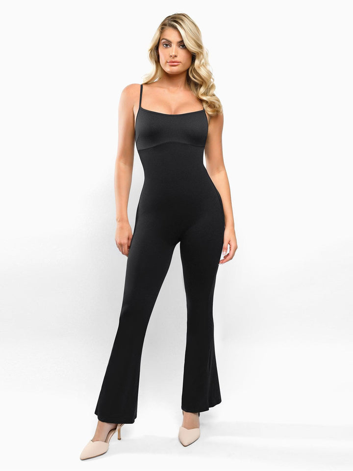 
Popilush One Piece Shapewear Flare Slip Jumpsuit