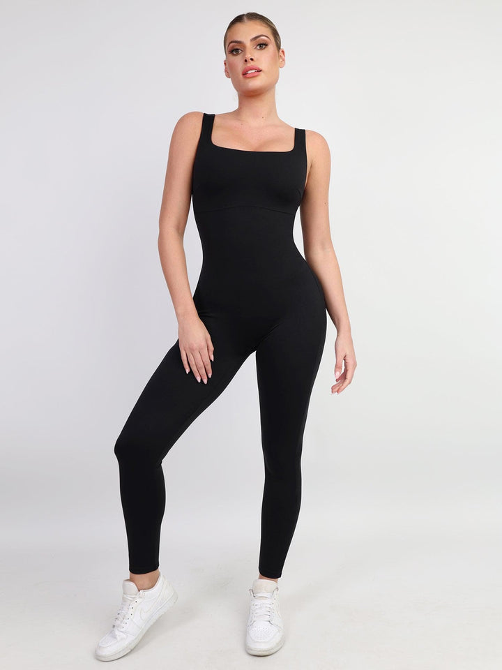 
Popilush Built-In Shapewear Thigh Slimming Workout Jumpsuit