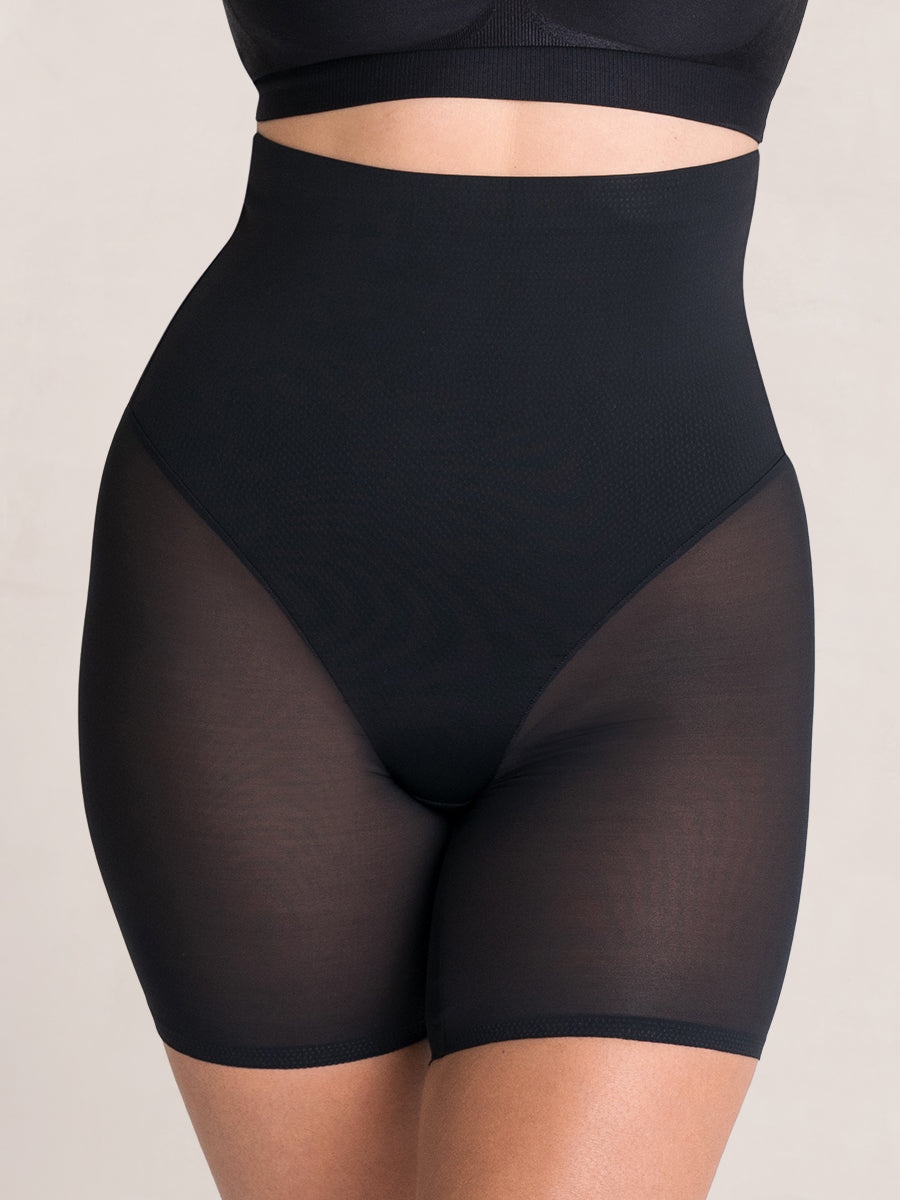 
Shapermint Essentials Everyday Empower High-Waisted Mesh Shaper Shorts