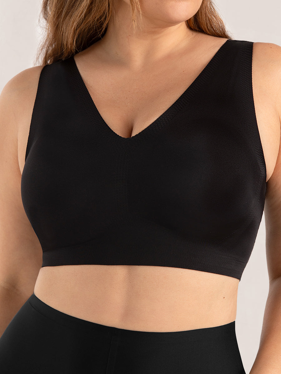 Truekind® Everyday Comfort V-Neck Bralette
Truekind® Everyday Comfort V-Neck Bralette